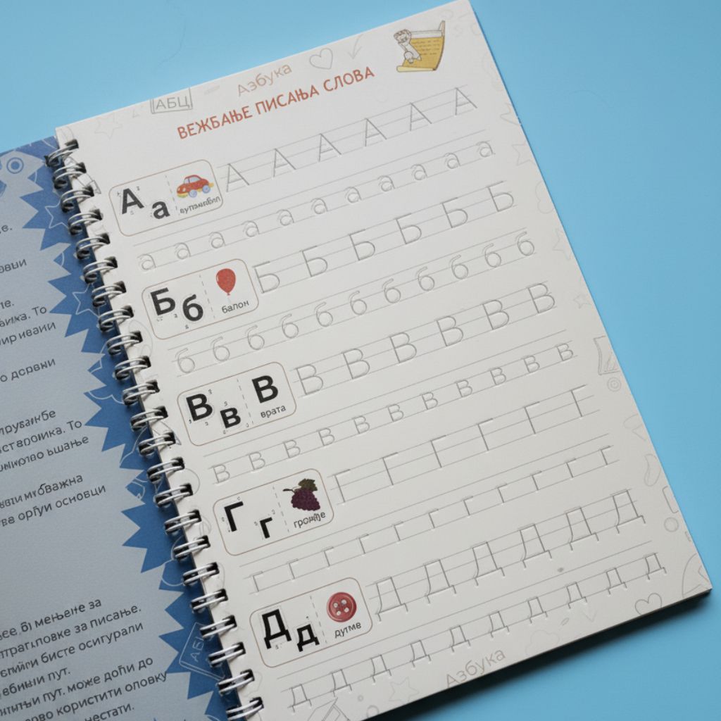 Štampana Azbuka i Brojevi (Magična Sveska)